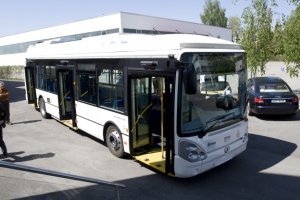Proton-Skoda Pure Electric Fuel-Cell-battery-Ultracapacitor Bus